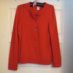 J Crew Cashmere Henley Sweater